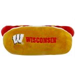 WI-3354 - Wisconsin Badgers- Plush Hot Dog Toy